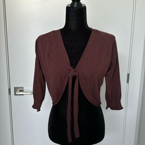 Brown Shrug, Size large